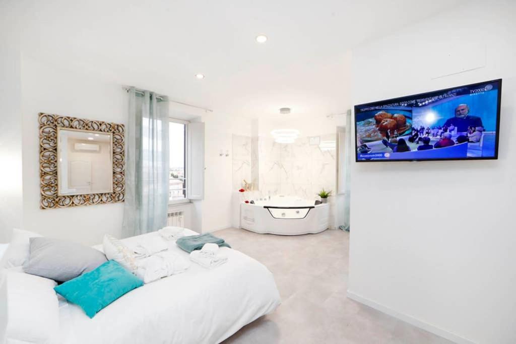 White Panoramic Jacuzzi Suite Trastevere - Top Collection Rom Exteriör bild